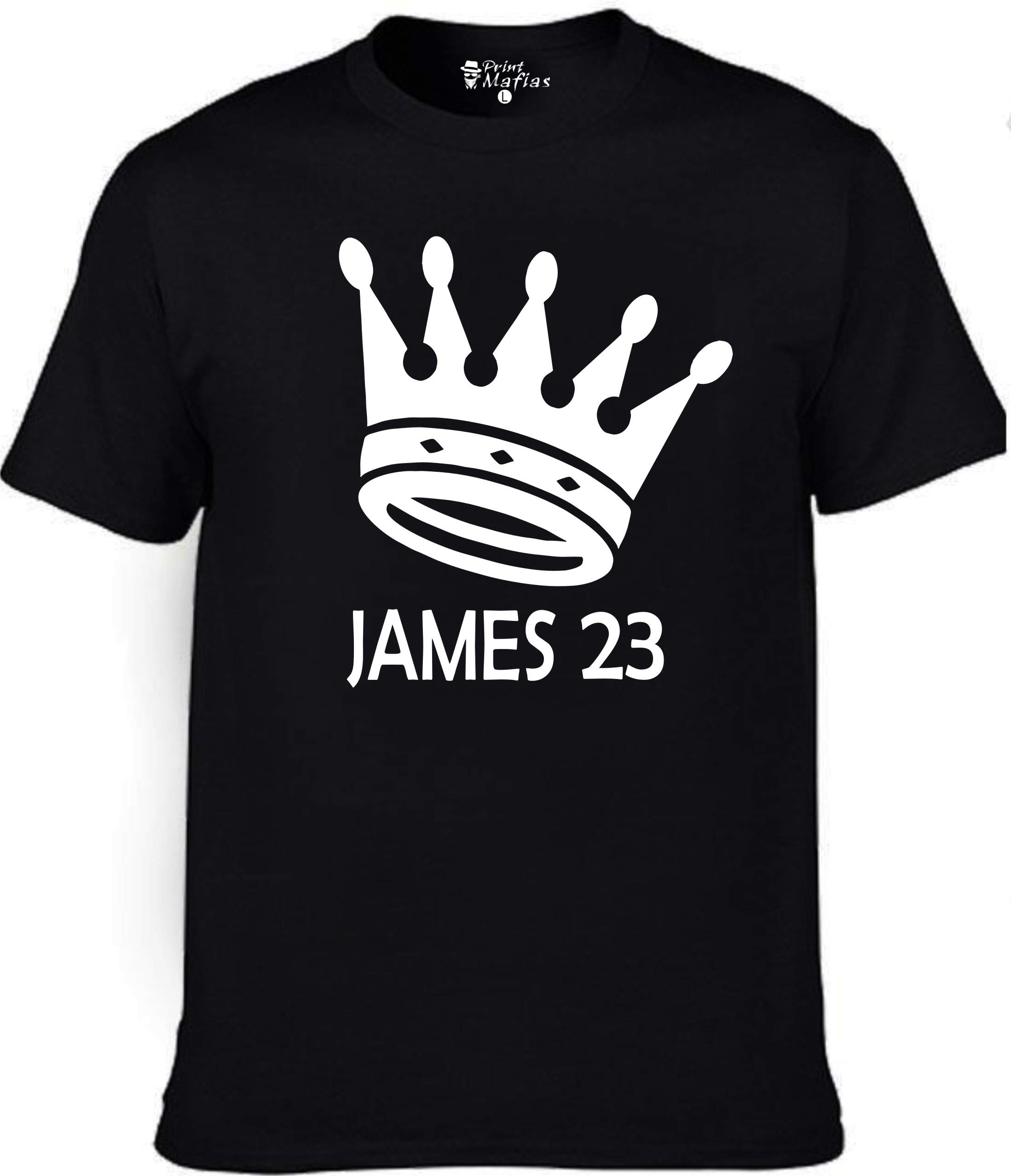 WYWMen's Women's Regular fit lebr-on jam-ES 23 Printed Cotton t Shirt