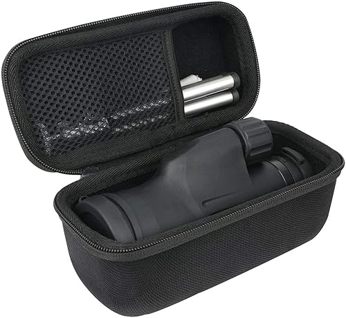 khanka Funda de viaje rígida de repuesto para Gosky 12x55 de alta definición Monocular/Wingspan Optics Explorer High Powered 12X50 Monocular, solo