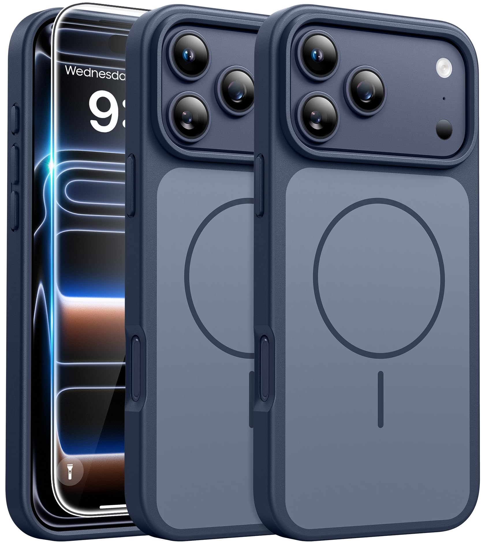 FNTCASE for iPhone 17 Pro-Max Case Compatible with Magsafe Phonecase | Screen Protector, Military Grade Drop Protection, Slim Magnetic Phone Cases, Shockproof Bumper Cell Cover
