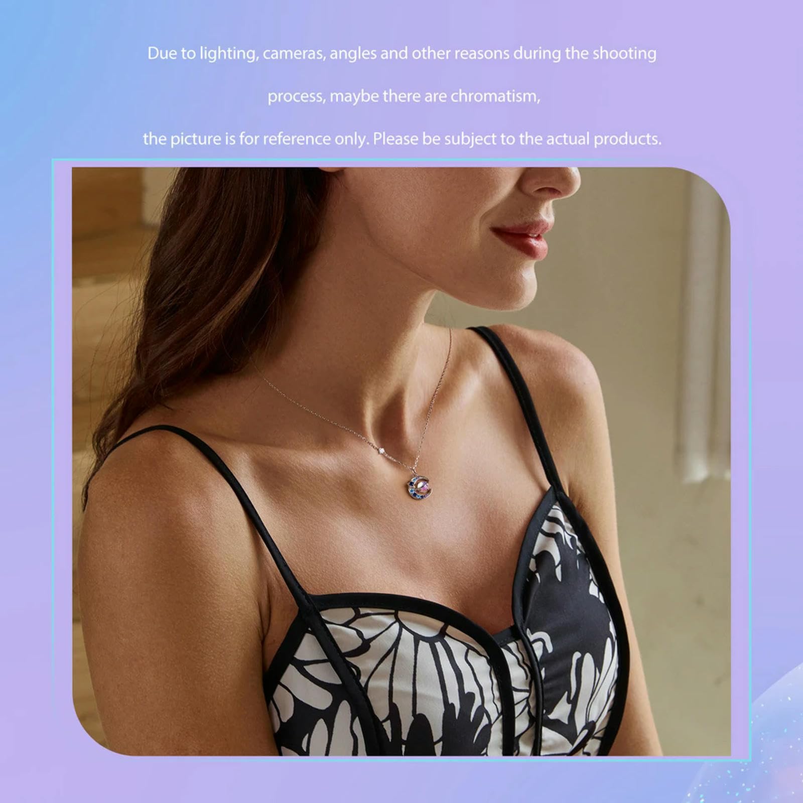 Collar De Planeta En Plata De Ley 925 Con Colgante De Estrella, Luna, Saturno, Universo Y Espacio, Joyería De Cumpleaños, Regalo Para Mujeres Y Niñas.