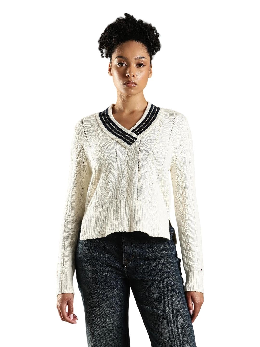 tommy hilfiger Regular fit Cotton v-Neck Pullover-picture-16