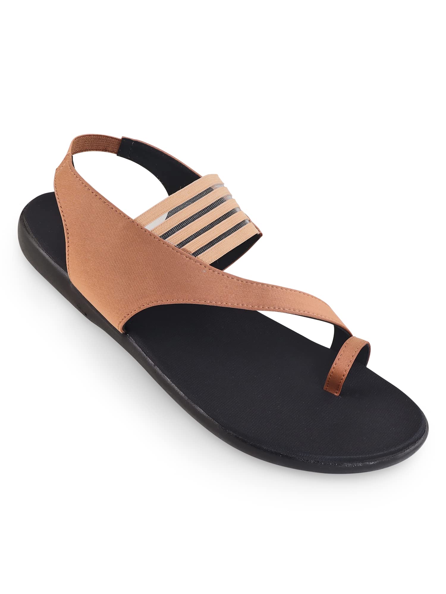 V-WALK Womens Casual Backstrap Flat Sandals | Daily-Wear Casual Sandals for Women | Office, Shopping, Outdoor & Smart-Casual Sandals | Big Sizes Only (43 to 45) | Tan (B0D4662N8Y) Amazon Price History, Amazon Price Tracker