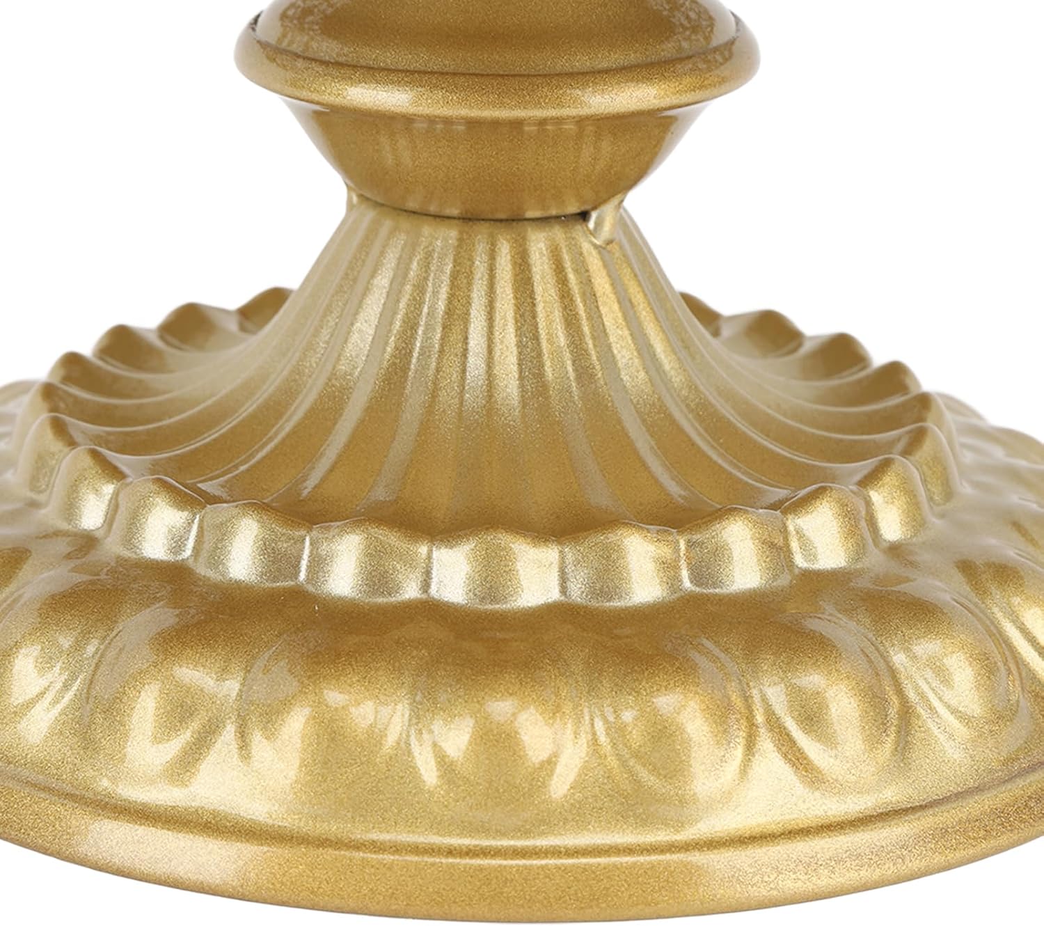 Cake Stands, Vintage Golden Cake Stand Round Dessert Displays Plate for Party Wedding (Large)