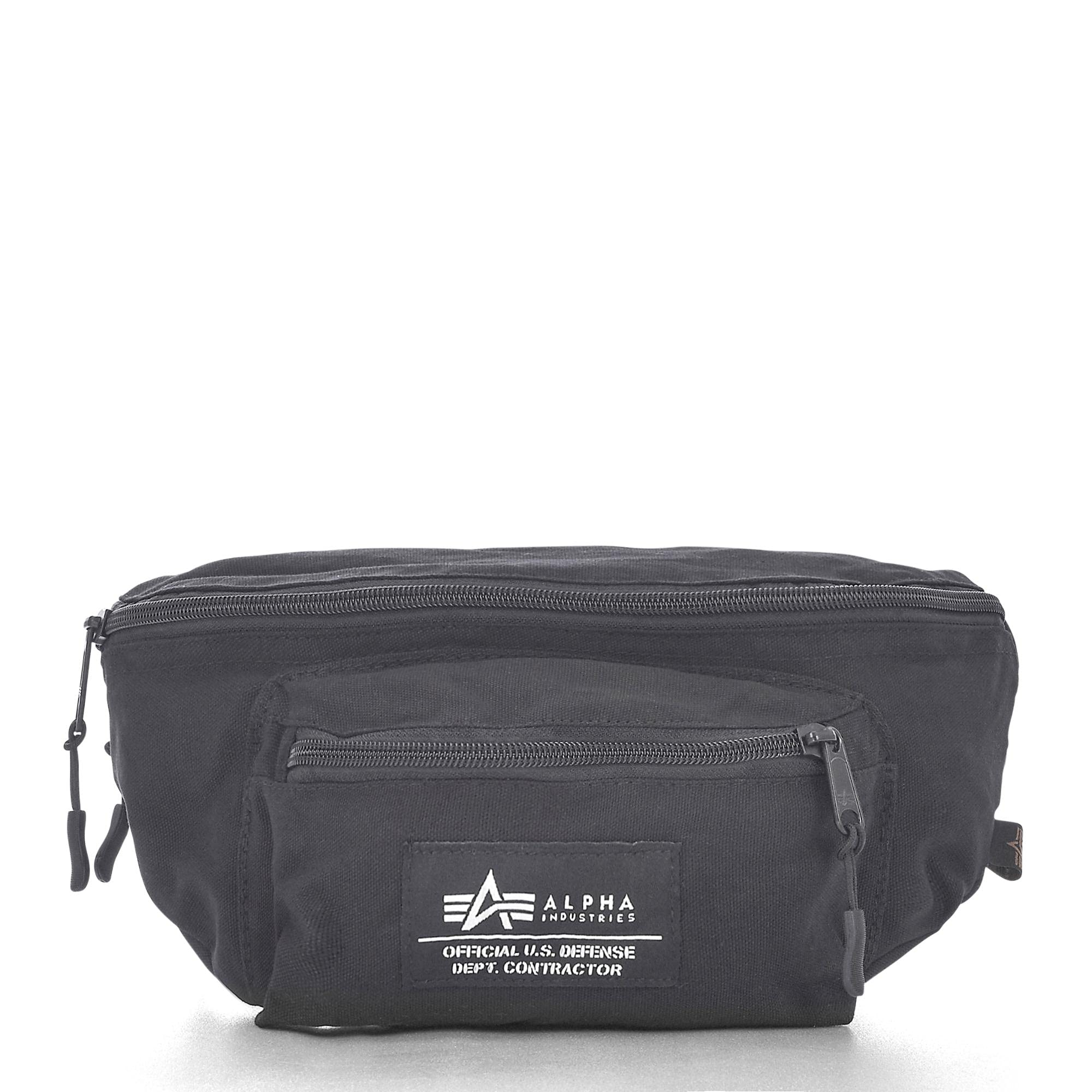 Alpha Industries Big Waist Bag Unisex Fanny Pack Black