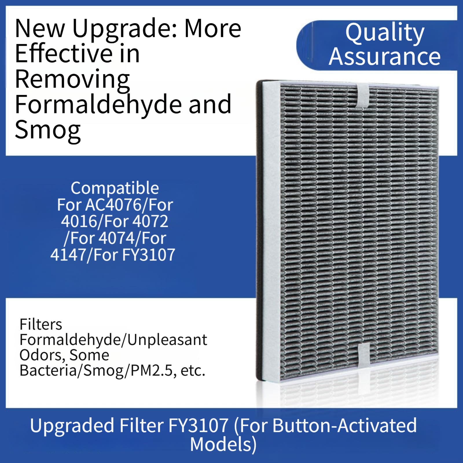 Filtro HEPA Recambio para Purificador AC4076 AC4016(B)