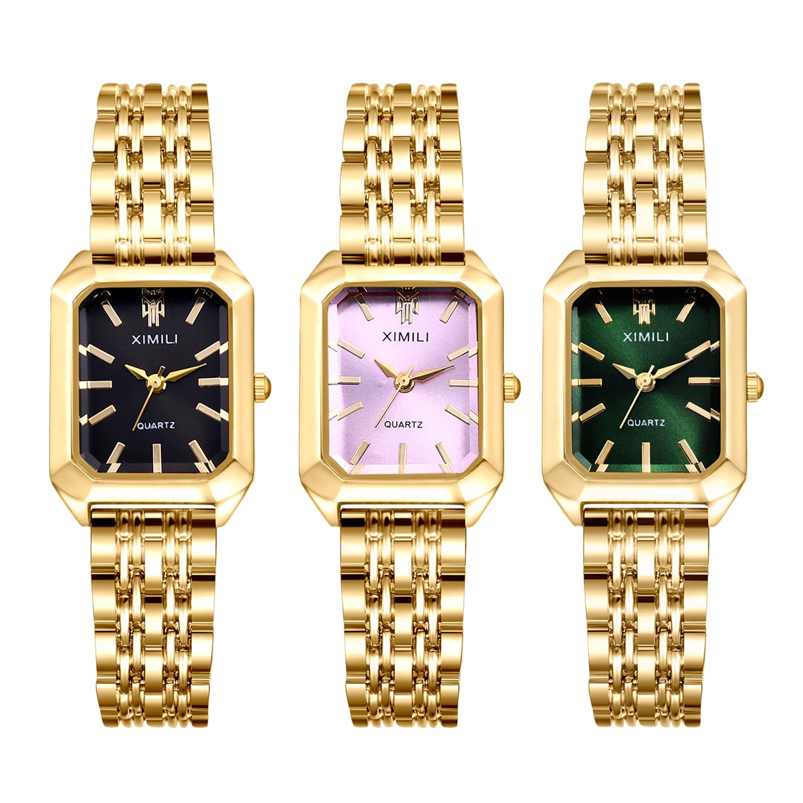 JewelryWe Orologio da Polso al Quarzo da Donna Cinturino in PU Pelle Regalo