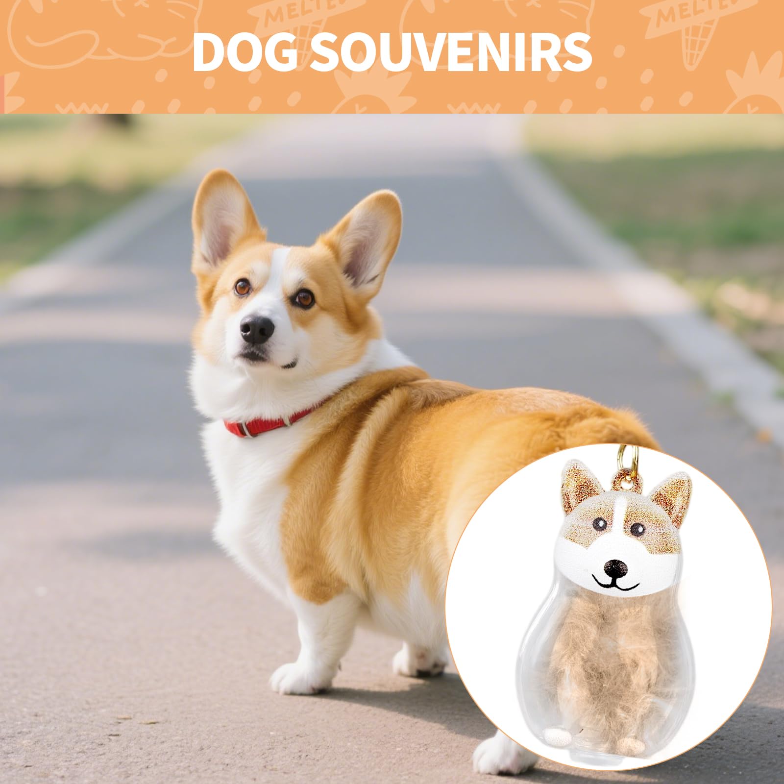 Penitue 2pcs Dog Hair Storage Keychain - Image 4