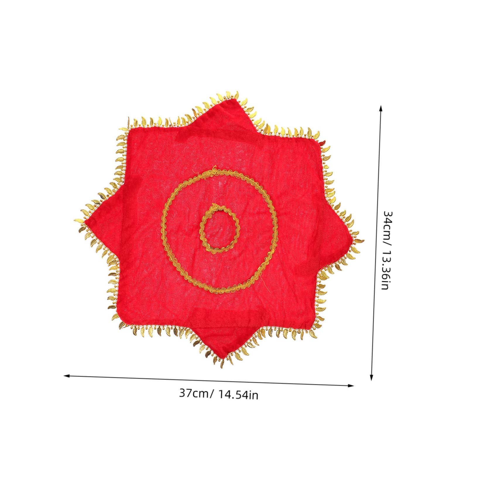 PartyKindom Dance Handkerchief Set 2 Handkerchiefs Rotating Ring for Chinese Dance Performances