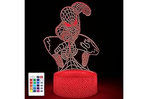 3D Spider-Man Night Light for Boys