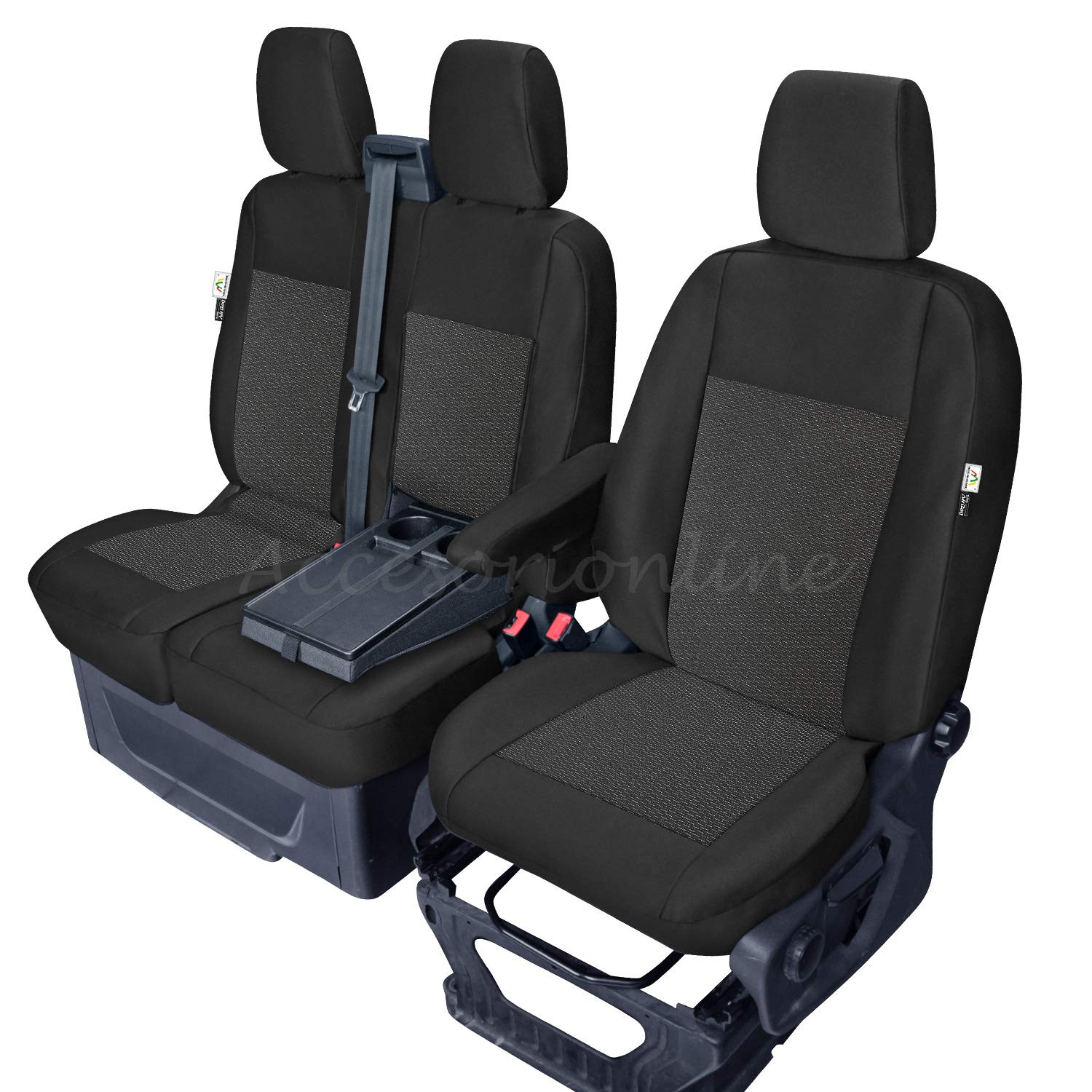Fundas de Asiento compatibles con Ford Transit Custom I 2012-2023 - 100% A Medida