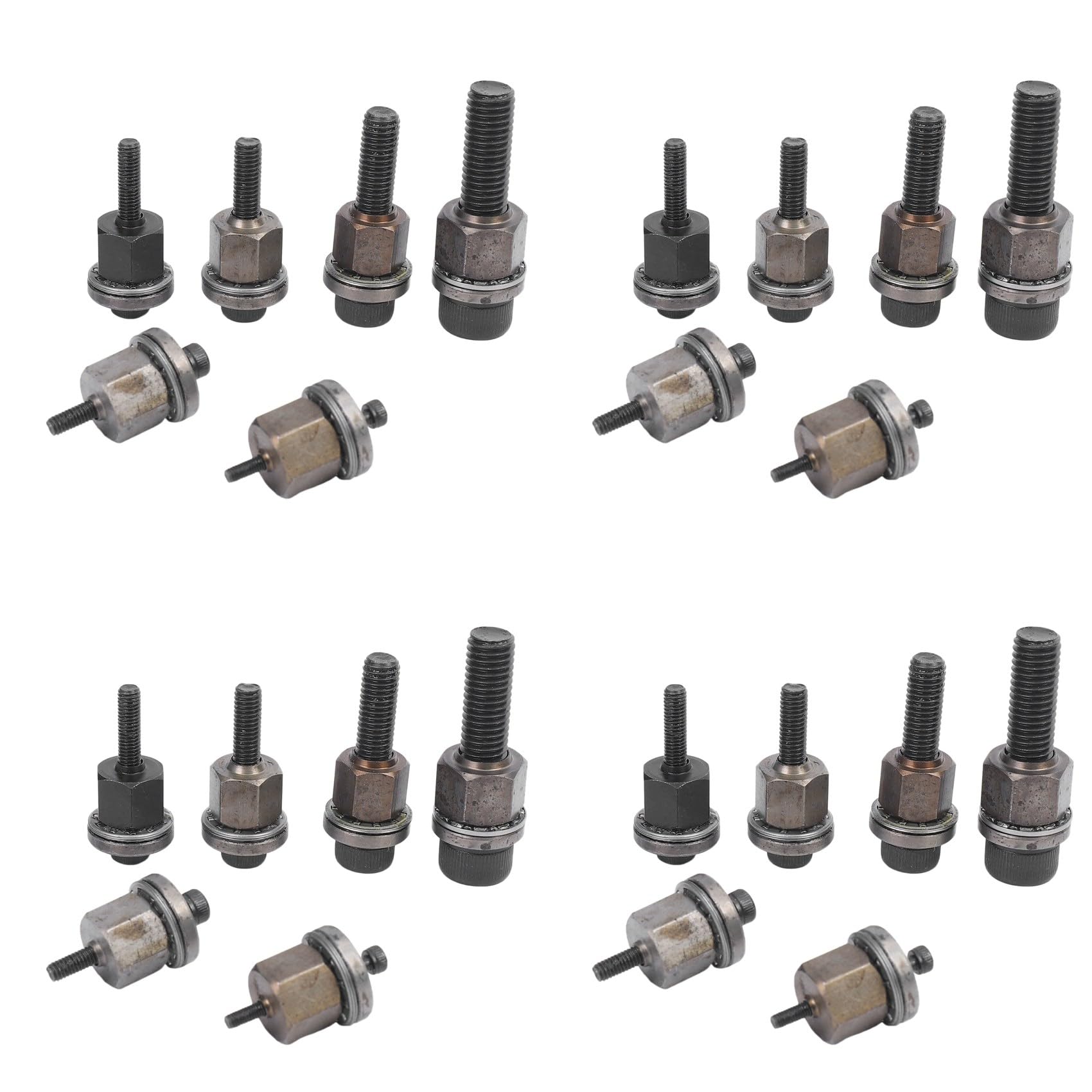 Jnchdghwa Black 24Pcs Hand Rivet Nut Head Nuts Simple Installation Manual Riveter Rivnut Tool Accessory For Nuts M3 M5 M6 M8 M10