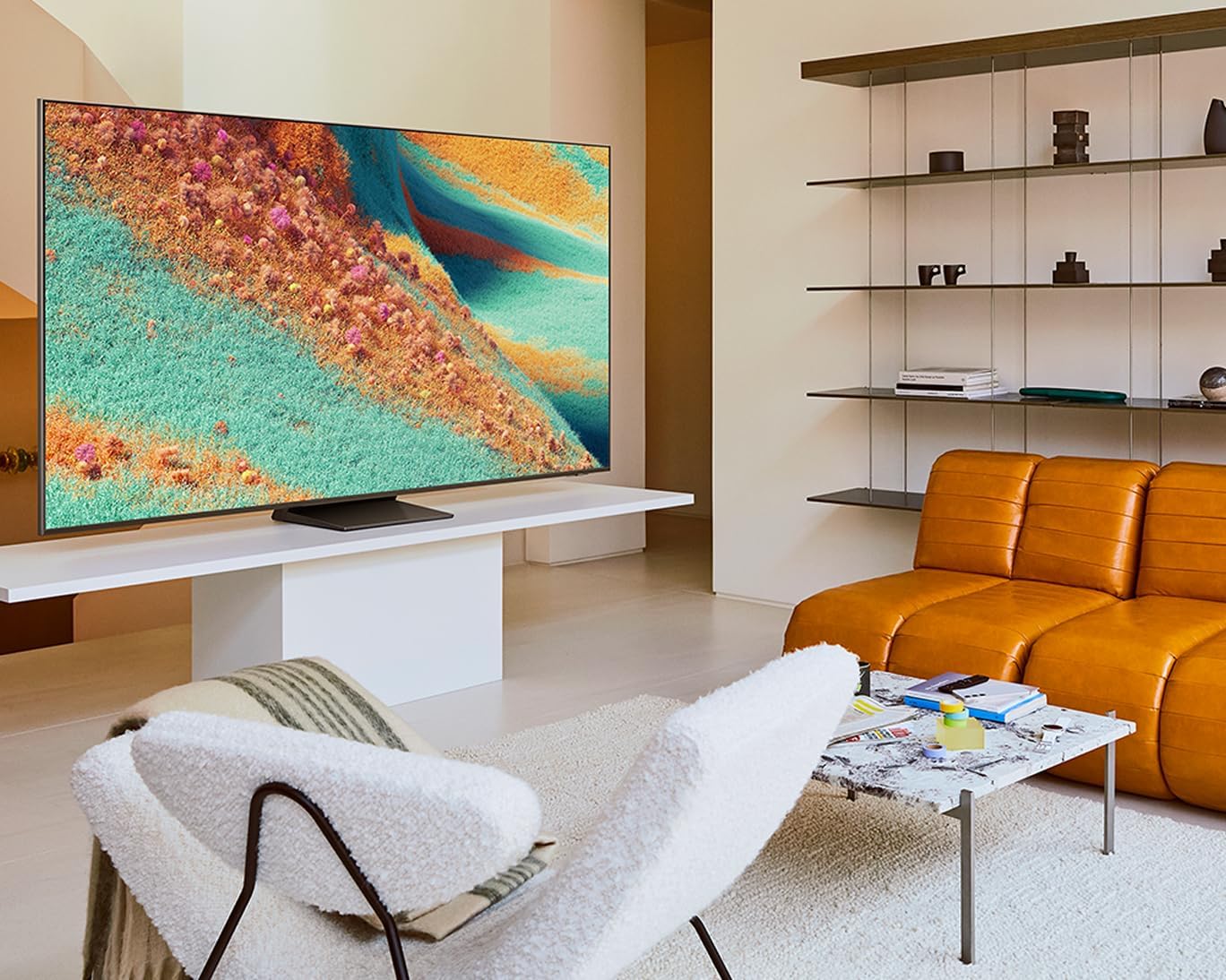 Samsung Vision AI TV 55″ NEO QLED 4K QN85F 2025, Mini LED, Processador com AI, Controle por Gestos, Modo AI, Painel até 144hz, Dolby Atmos – QN55QN85FAGXZD