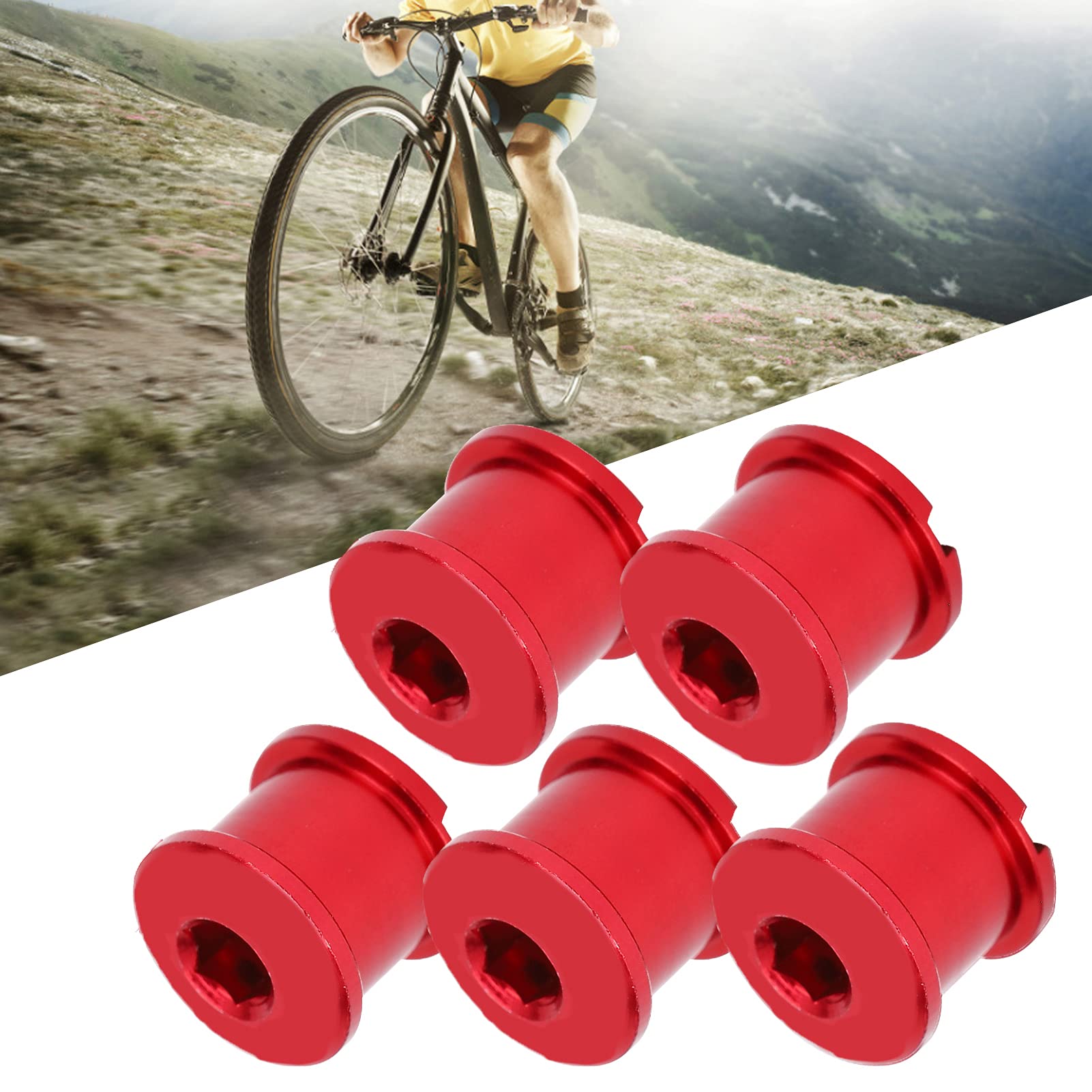 5 Pièces Vis De Roue De Vélo Double Plateau – Boulon De Pédalier 7075 Aluminium CNC