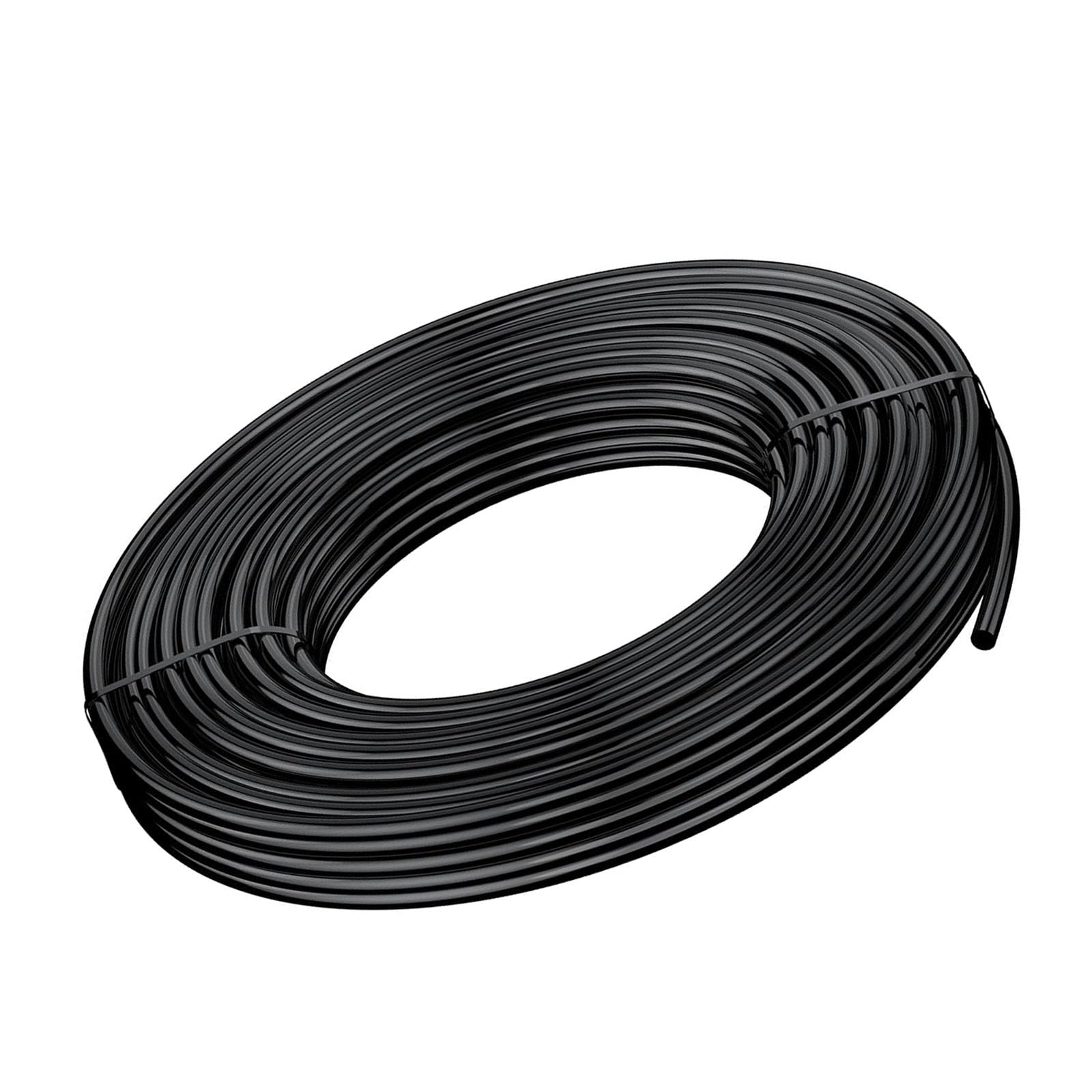 Tubo di irrigazione a goccia per giardino, tubo flessibile ID 5 mm OD 8 nero in PVC giardino Sistemi serra 8mm（1/4in） 100m（328ft）