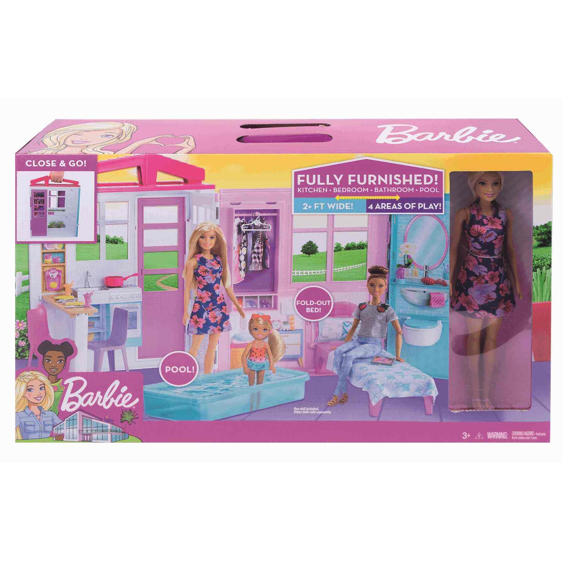 Amazon Barbie Barbie Doll House Under $100 Dreamhouse Playset