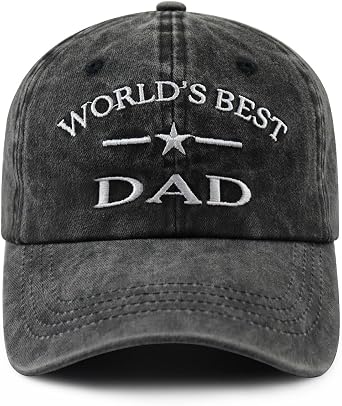 Worlds Best Dad Papa Pappy Grandpa Pops Papaw Baseball Hat for Men