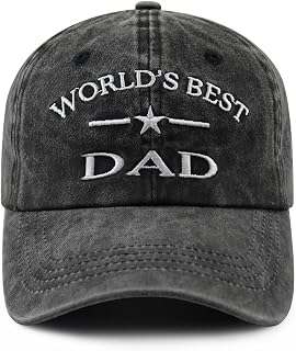World's Best Dad Papa Pappy Grandpa Pops Papaw Baseball Hat for Men