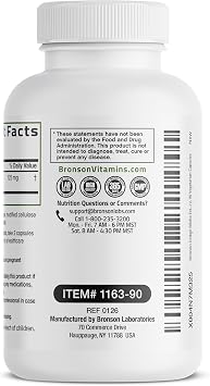 Bronson Ginkgo Biloba Extra Strength Brain & Memory Support 90 Capsules