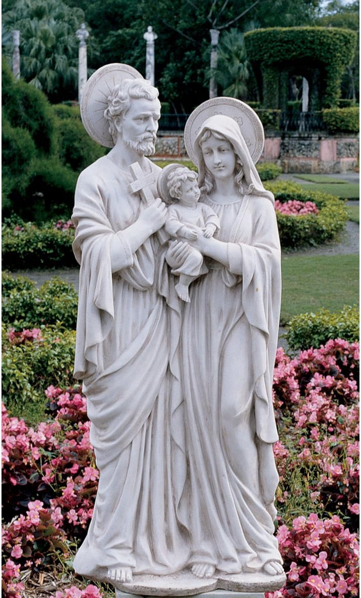 XoticBrands 42" Christian Mary Joseph Baby Jesus Holy Family Sculpture Statue Figurine