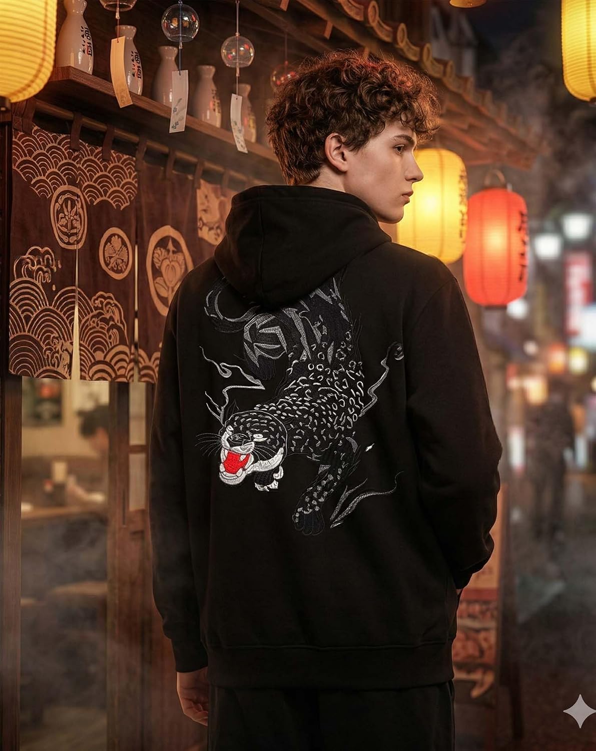 Niepce Inc Novelty Graphic Embroidered Hoodies for Men