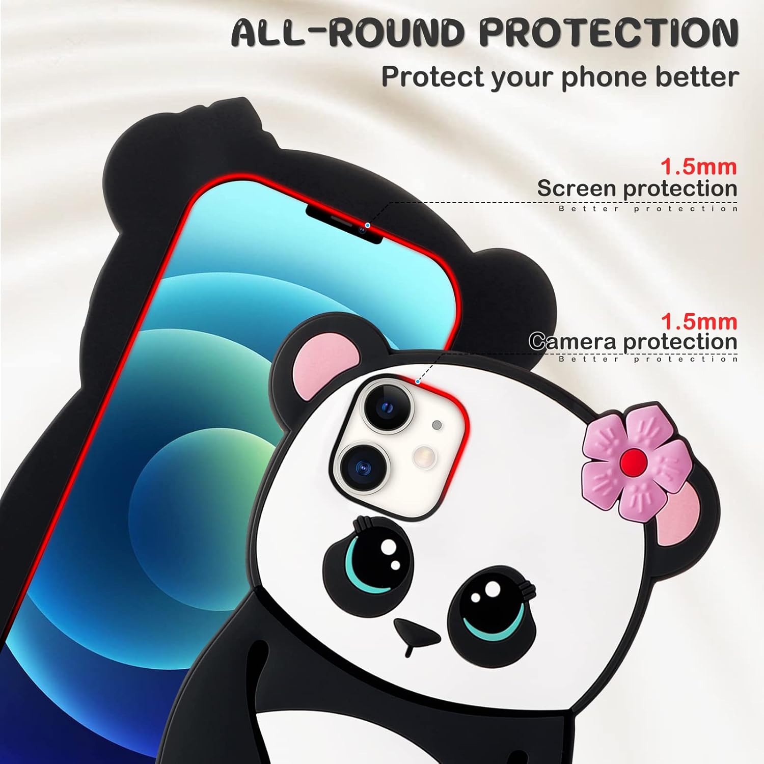UEEBAI Funda Ondulada Para IPhone 15 Plus, Bonita Cubierta Plateada Con Forma De Onda Para IPhone, Bonita Funda Estética 3D Para Teléfono, Carcasa De Ondulación De Agua, Diseño Cromado 3D Para