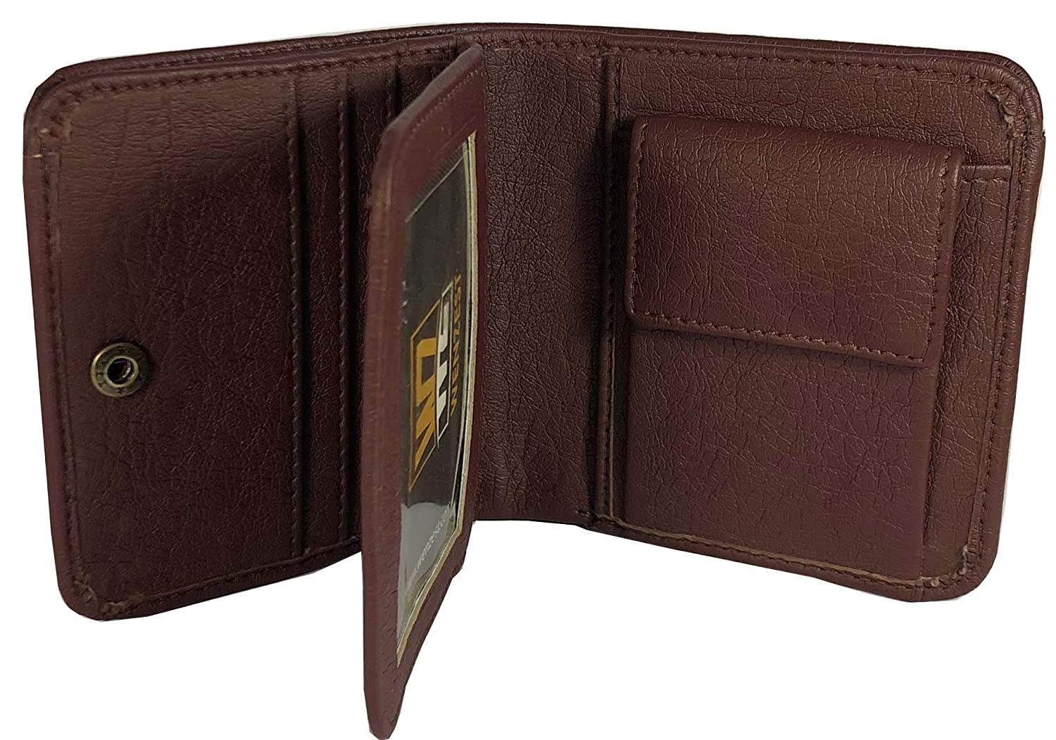 GANNETBrown Compact Leather Wallet for Men
