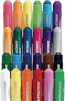 Vista 13 de Juego de 12 barras de pintura al témpera, sin desorden, no tóxico, de secado rápido, colores vibrantes, pintura para niños, pintura, arte