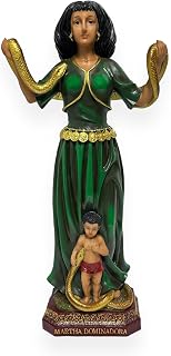 GCK 24" Santa Martha La Dominadora Statue Imagen Marta Dominatrix Saint St Dominator Snake