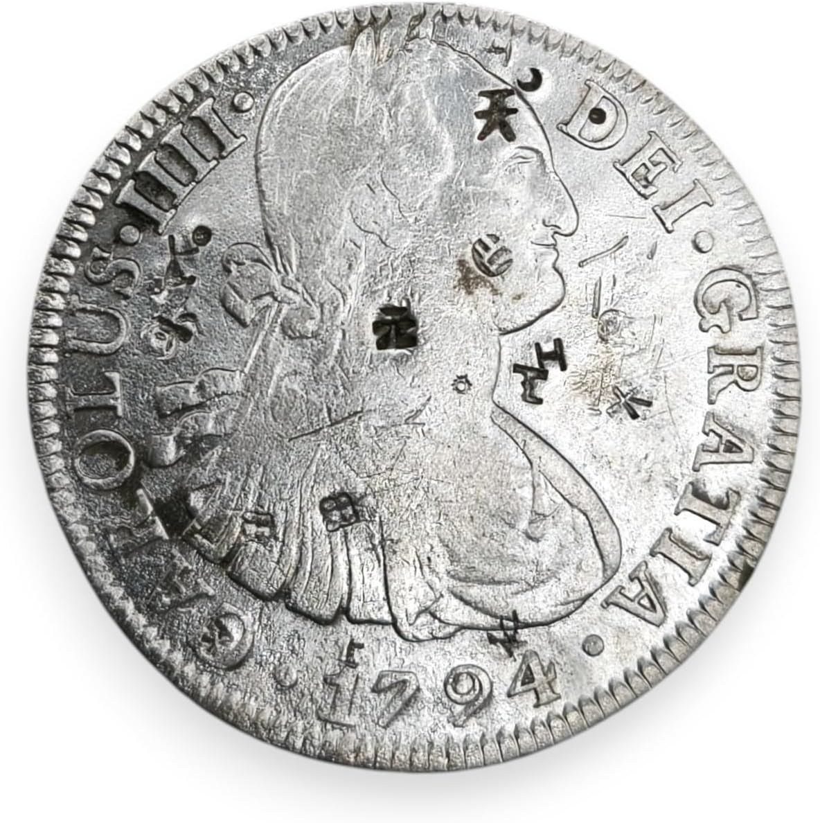 IMPACTO COLECCIONABLES | America's First Dollar an American Coin Treasure | 8 Reales Coin (1793–1808) considered The First Dollar of America a Certified Historical Collectible in Protective Case