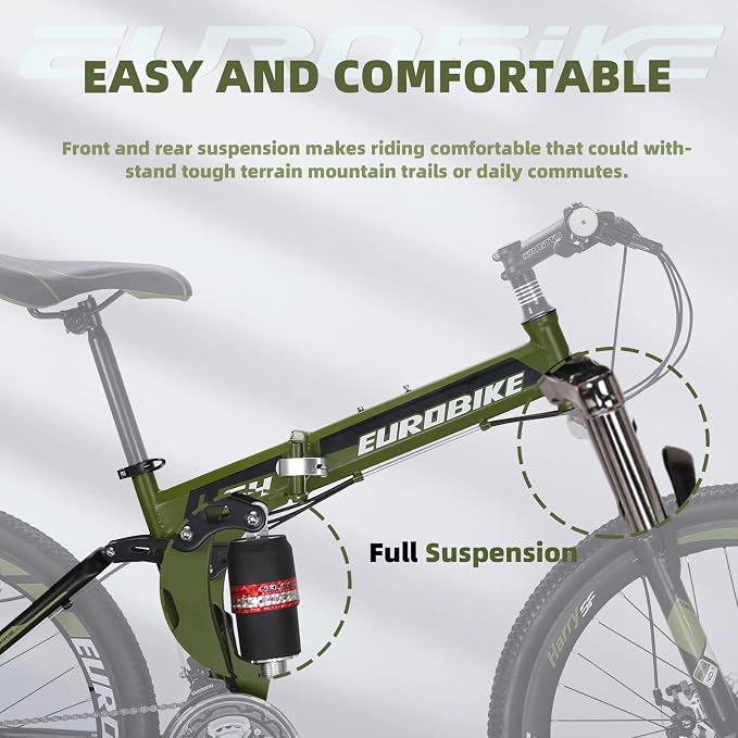 Bicicleta Montaña Plegable EUROBIKE YH-G4 26 Pulgadas 21 Velocidades miniatura 4