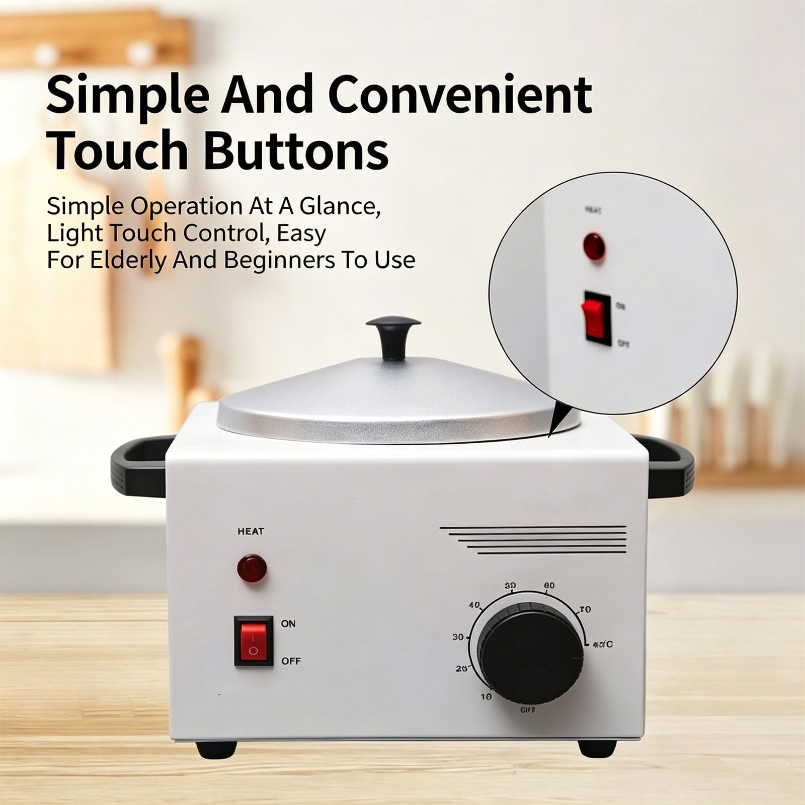 Tempéreuse À Chocolat 100 W, Cuve En Acier Inoxydable 500 Ml, Température Réglable De 0 °c À 100 °c, Chauffage Homogène, Thermostat Intelligent, Pour La Fonte Et La Confection De Confiseries.
