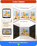 HelloBaby Baby Monitor No WiFi, 4" IPS Screen, 2800mAh Battery (26H ECO), Video Baby Monitor with Camera and Audio, Pan-Tilt-Zoom, Infrared Night Vision, Temperature Sensor, 8 Lullabies & 1000ft Range