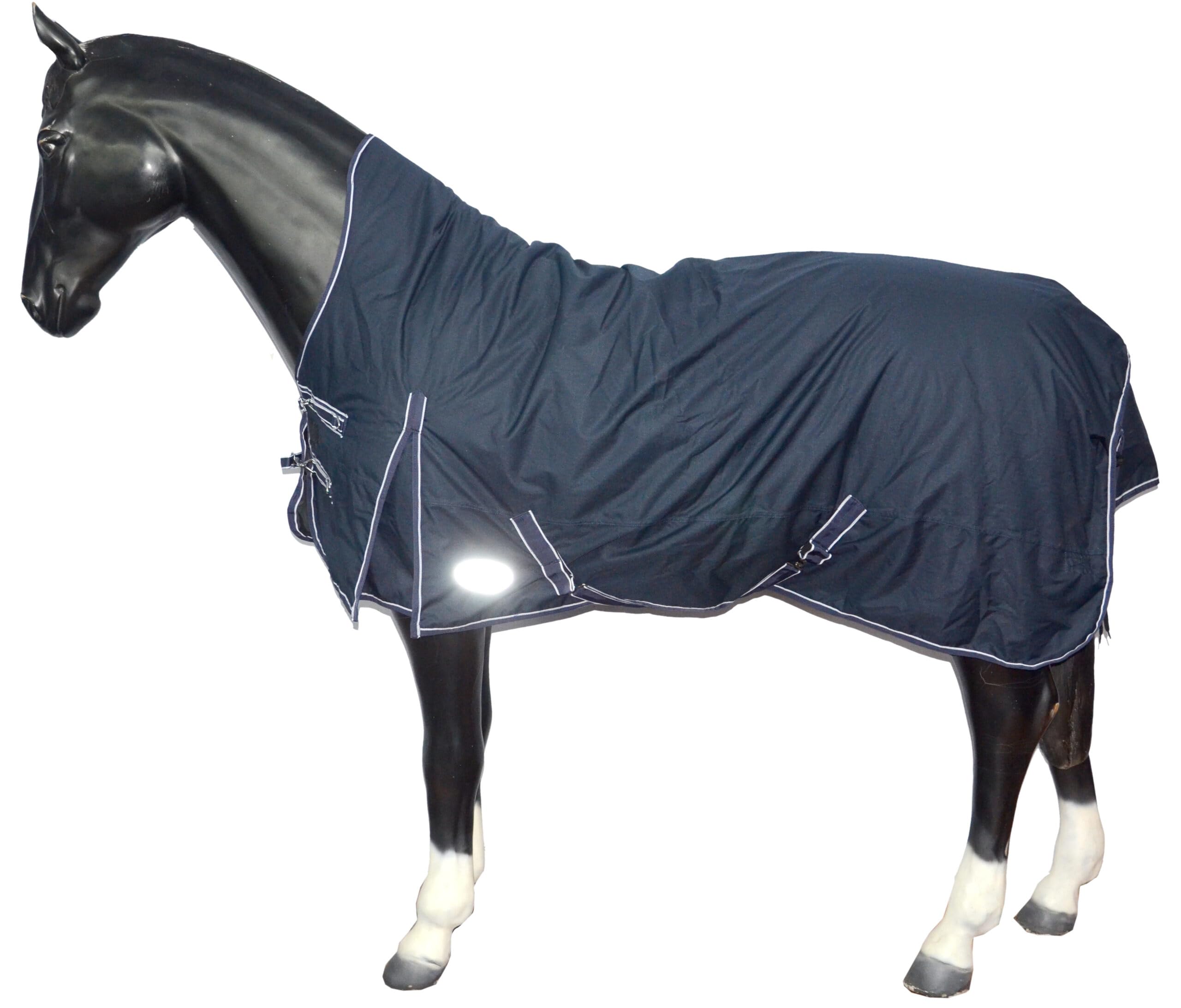 Outdoor Winterdecke Turnout 100% Wasserdicht 1200D 300G Fulling Highneck Multi Farbe Blau 145cm