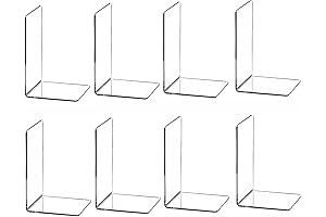 Unsurpassable Clear Plastic Bookends for Optimal Book Organization