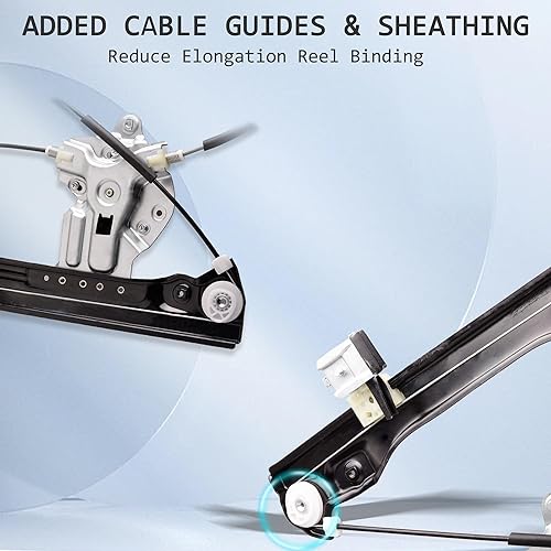 Miniatura 4 de Elevalunas eléctrico de 2 pines delantero izquierdo del lado del conductor con conjunto de motor compatible para Chevrolet Cruze 2012-2015 Cruze