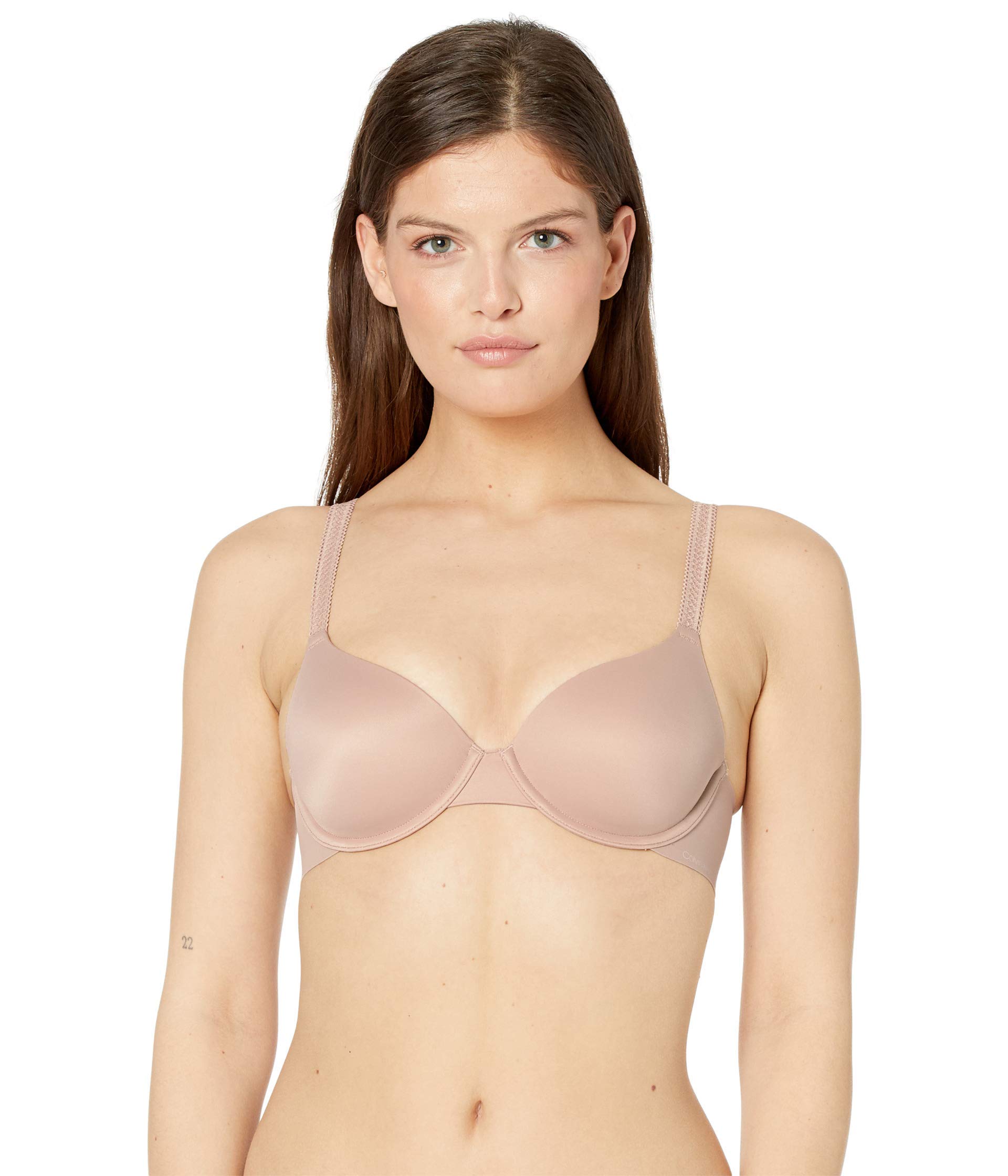 Calvin Klein Women's Liquid Touch Lightly Lined Perfect Coverage Bra, Cedar, 32A