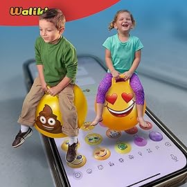 WALIKI Hopper Ball Toy for Boys and Girls Ages 3-6 | Hippity Hop Jumping Ball | Cool Birthday Gift | Poop | 18
