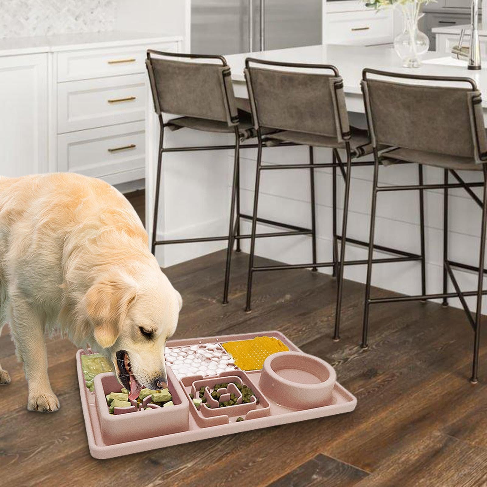 Li? Mat?, Hufeisen zum Saugnäpfchen Silikon? Langsamfütterung Matte für Leckschale Mi?kka, Safe, Mehrfach-Hundchen Katzen Tier?Haustier Devilish
