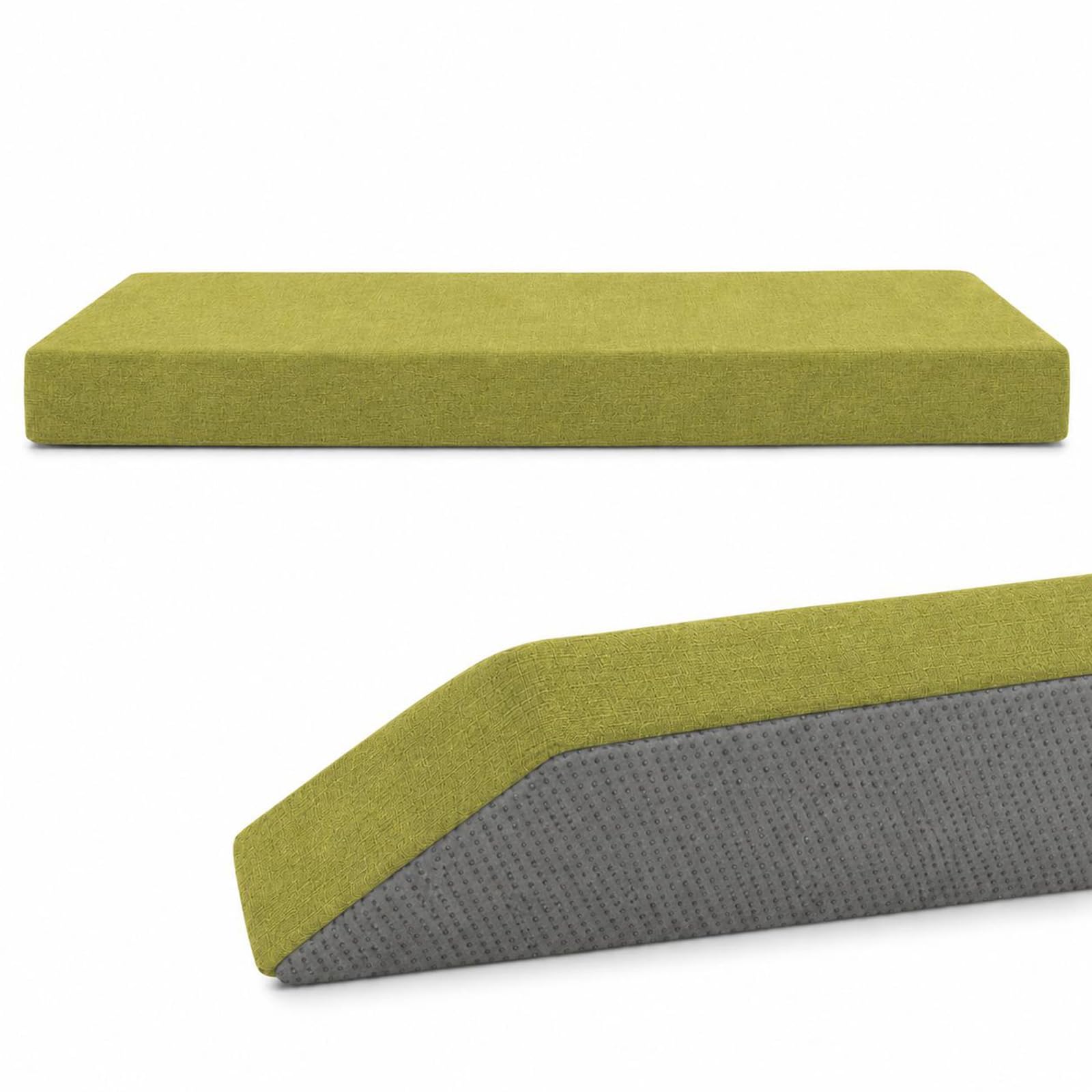 PTKG Bedroom Cushions Linen Texture Washable Indoor Bench Cushion