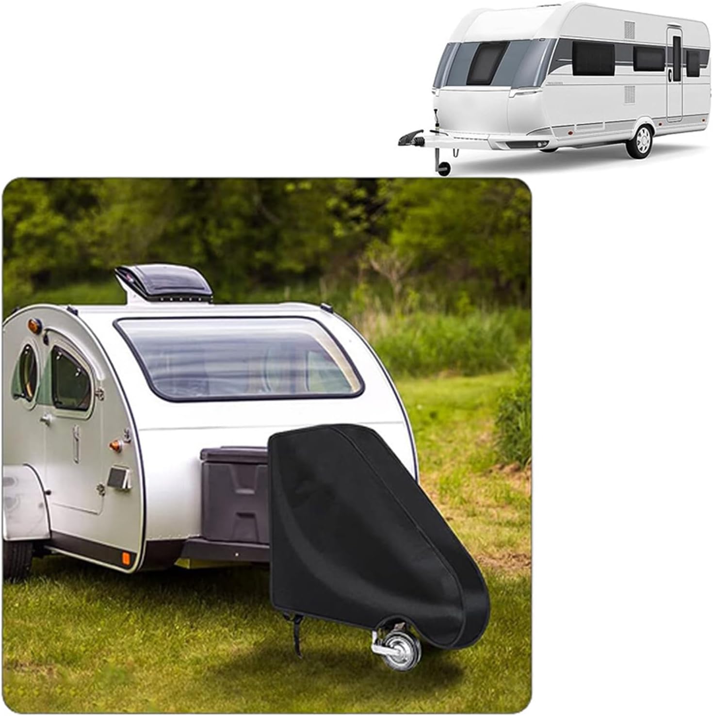 Caravans Tow Hitch Black Cover
