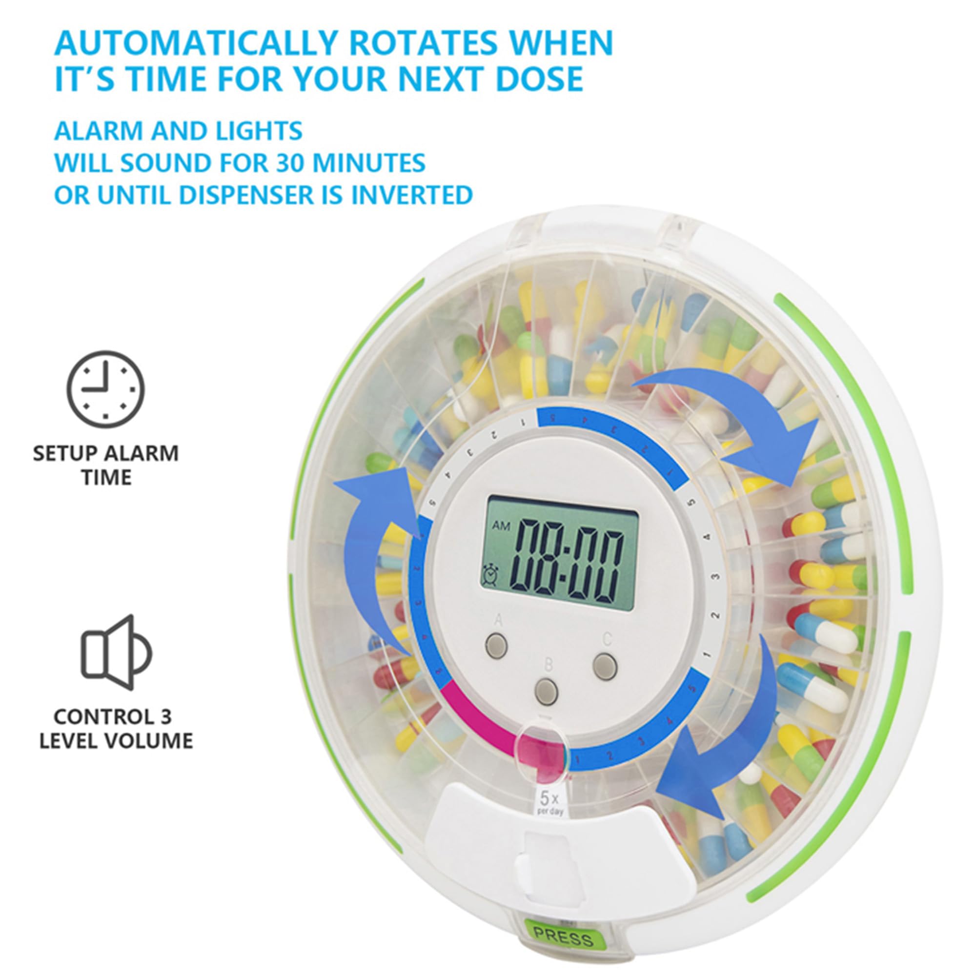 GIMA Portapillole wireless con bluetooth 25871