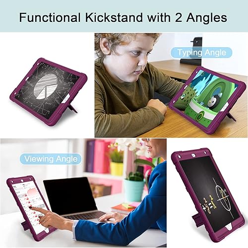 Miniatura 3 de Azzsy Funda para iPad de 9 generación, iPad de 8 generación, iPad de 7 generación (10.2 pulgadas, modelo 202120202019), funda protectora delgada y