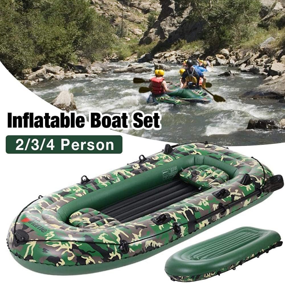 Balsa De Barco, Kayak De Goma para 2/3/4 Personas, Canoa, Barco De Pesca para Adultos, Kayak, Bote Inflable De Servicio Pesado, 3 Person Boat