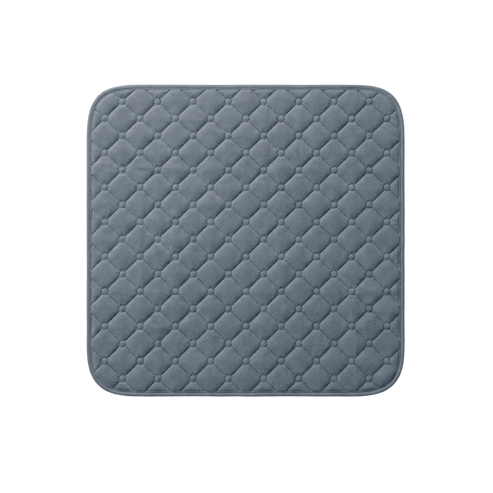 Coussin D'assise Lavable Incontinence 3 Pc 50 x 50 cm, Très Absorbant, Réutilisable, Imperméable, Doux pour Peau, pour Personnes âgées, Bébés, Fauteuils Roulants, Voitures, Canapés et Matelas (Gris)