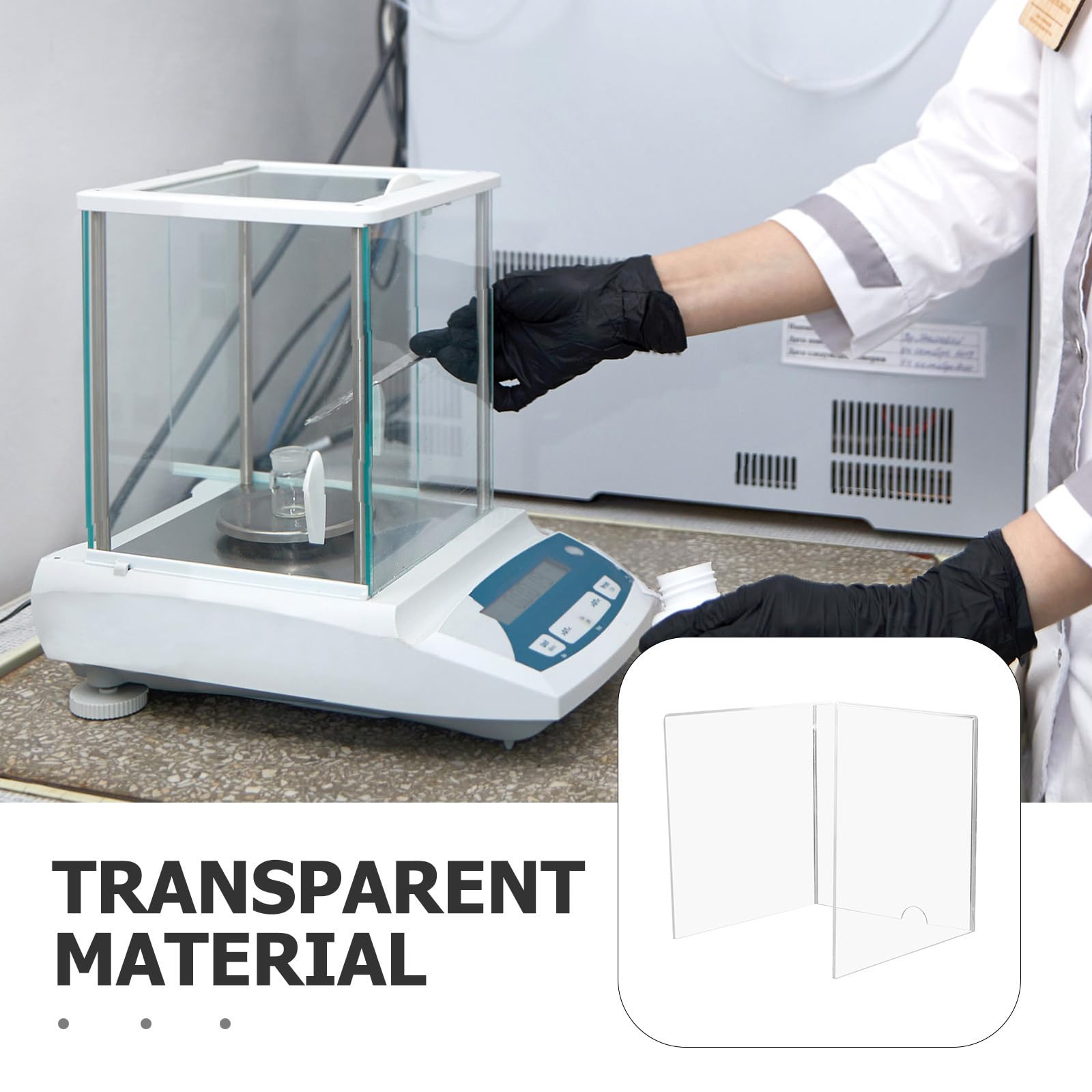Cabilock Cubierta Resistente a Rayaduras Transparente de Acrílico Protectora Prueba de Viento para Báscula Digital de Joyería y Laboratorio para Uso Interior y Exterior