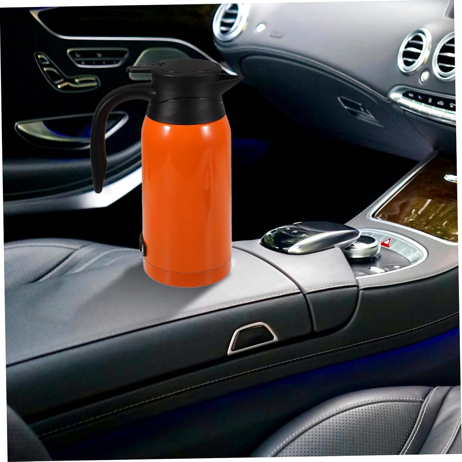 Alipis Electric Kettle for Car Travel Vehicle Water Heater Capacity Efficient Heating for Instant Beverages for -distance Trips Portable Design for Camping and Road Trips