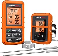 Vista 1 de ThermoPro TP20 500FT Wireless Meat Thermometer with Dual Meat Probe, Digital Cooking Food Meat Thermometer Wireless for Smoker BBQ Grill Thermometer