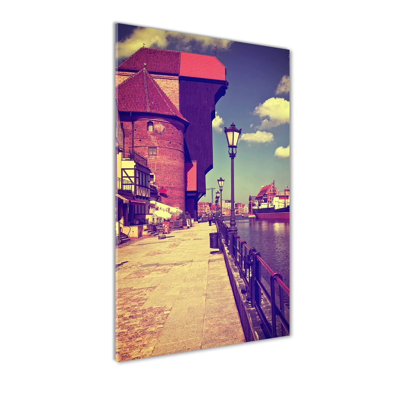 Image panoramique en verre de Gdansk 50x100 cm pour raviver un mur de cuisine sombre