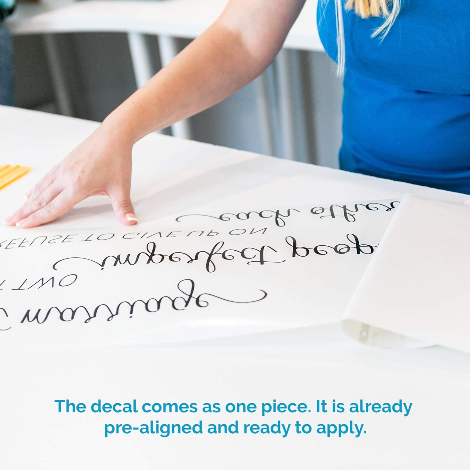 Just Married Car Decor, Just Married Car Window Vinyl Decal, Gold Wedding Decorations, 24" W x 12" H Metallic Gold