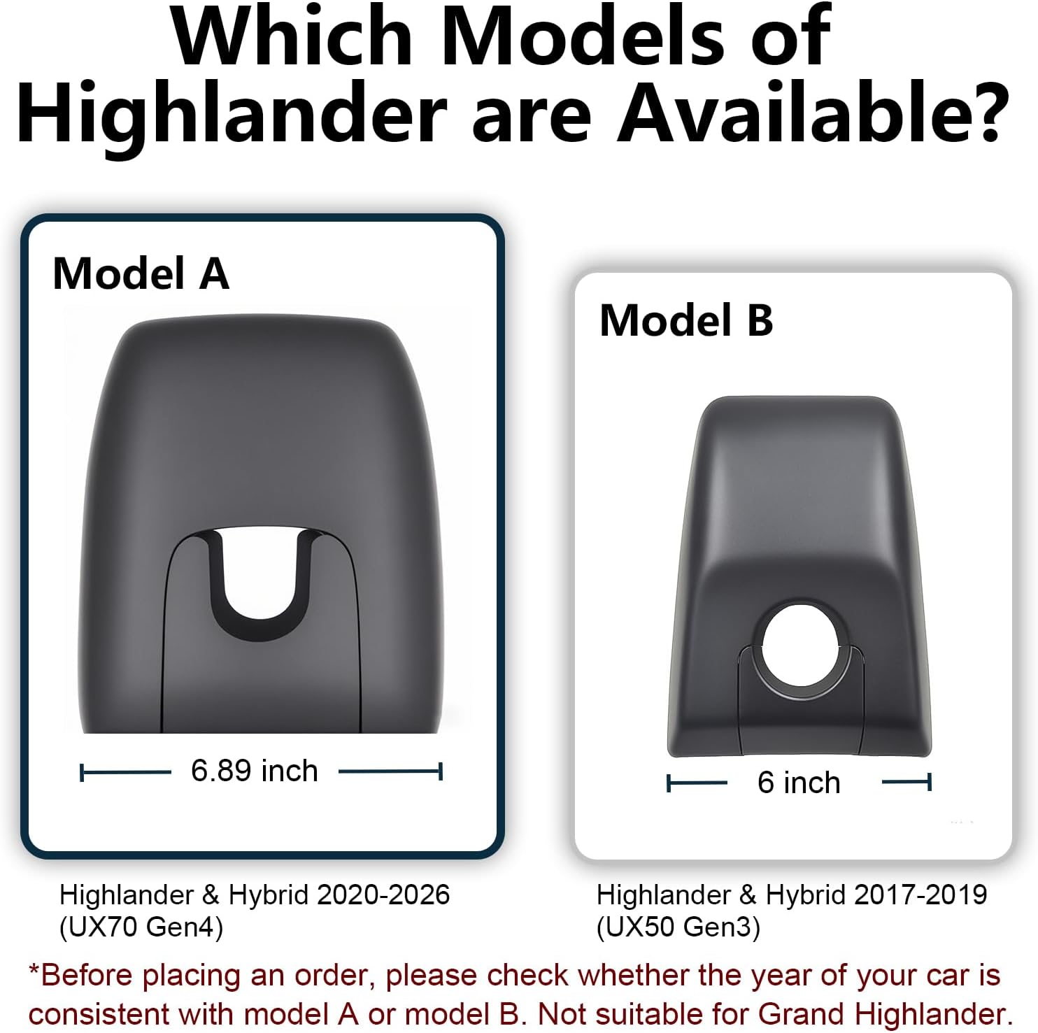 4K Front & 2K Rear 2 Channel HDR Dash Cam, Dual STARVIS 2 IMX678 IMX675, Custom Fit for Toyota Highlander & Hybrid Gen4 UX70 2020-2026 (Model A), XLE XSE Limited etc, 5GHz WiFi, GPS, 128GB Card